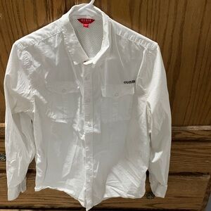 GUESS Crisp White Collared Shirt